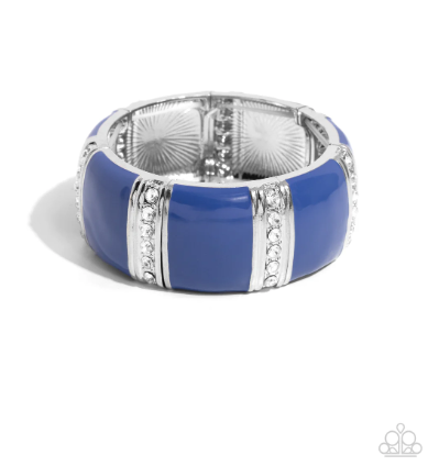 Colored Cameo Blue Bracelet