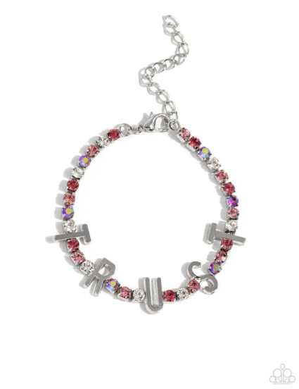 I Will Trust in You Pink Bracelet