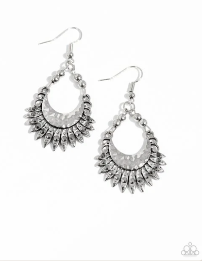 Lunar Luxury Silver Earring