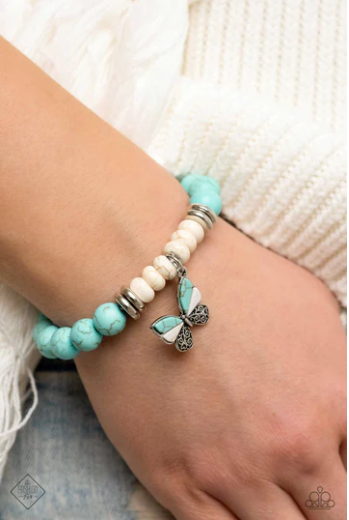 Bold butterfly blue bracelet