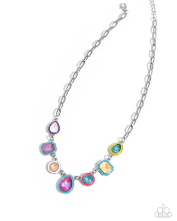 Classy Character Blue Necklace