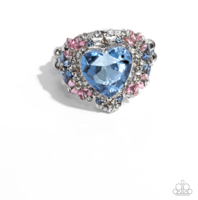Bursting with Beauty Blue Ring