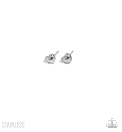 Will You Stay? Silver Post Earring