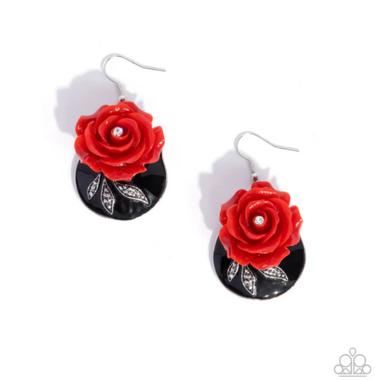 Rosy Rally Red Earring