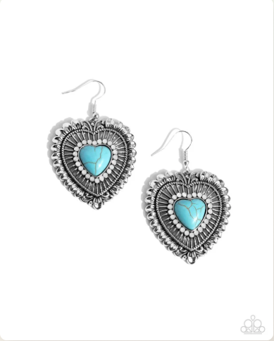 Antiqued Advocate Blue Earring