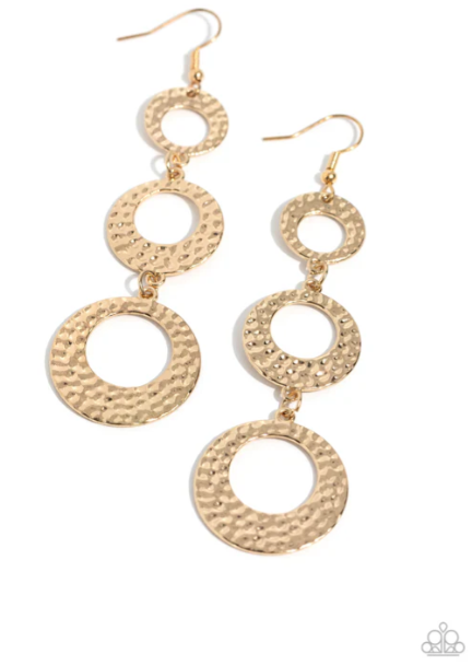 High Society Stunner Gold Earring