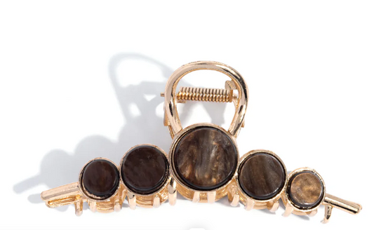 Delightful Discs Brown Claw Clip