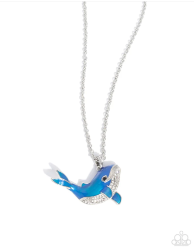 Whale Watching Blue Necklace