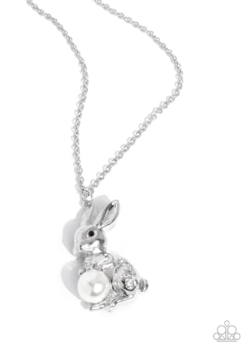 Easter Bunny White Necklace Set
