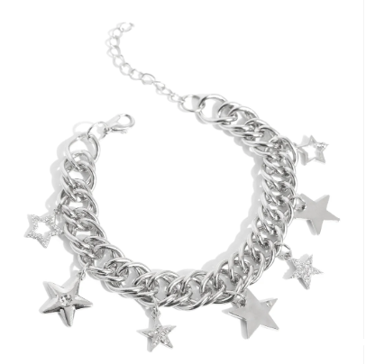 Cosmic Contemporary Silver Bracelet