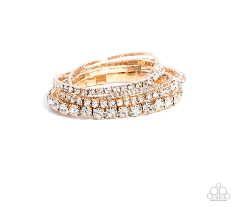 Persistent Pizzazz Gold Bracelet