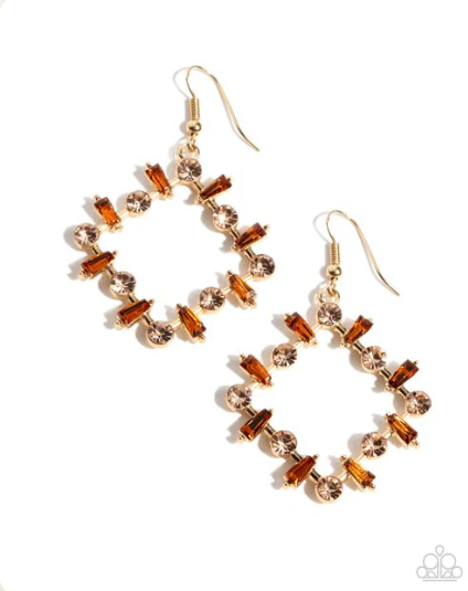 Pampered Promise Brown Earring