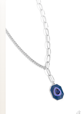 Hexagonal Hallmark - blue