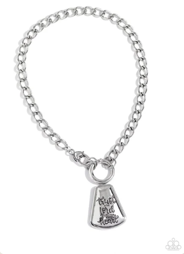 Trust and Believe Silver Necklace