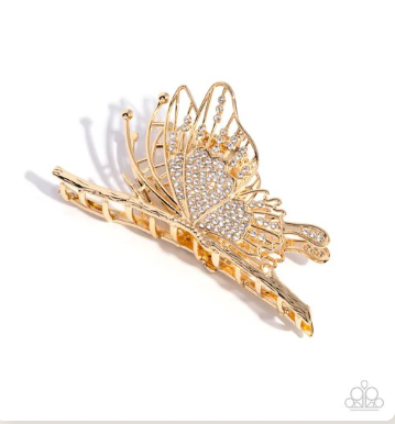 Layered Landing Gold Claw Clip