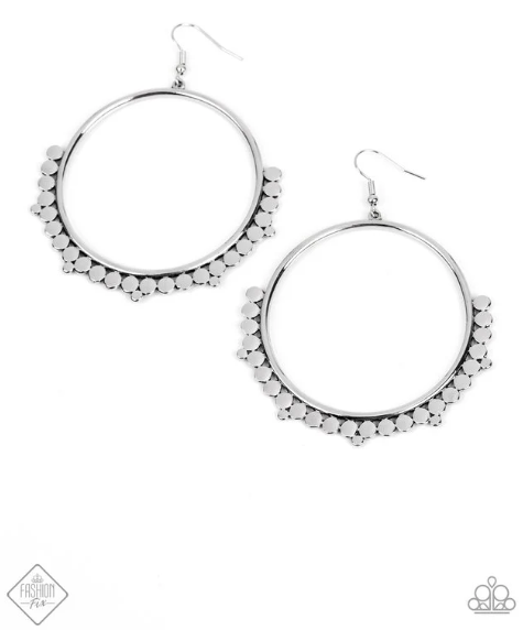 Ultra Untamable Silver Disc Earrings
