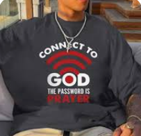 Connect to God Gray T-Shirt