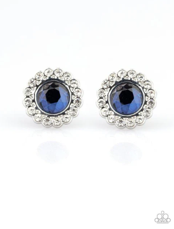 Floral Glow Blue Earrings