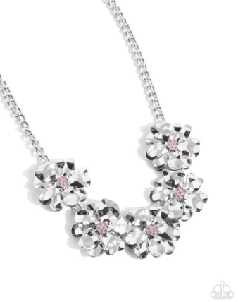 Laid-Back Luster Pink Necklace