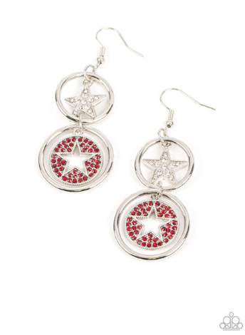 Liberty and Sparkle for All Red Earrings