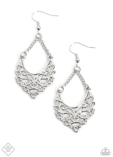 Sentimental Setting Silver Earrings