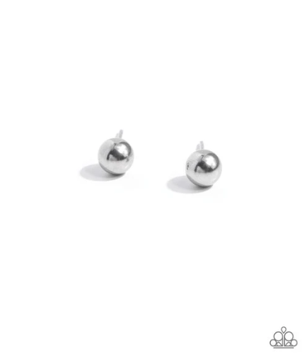 Stainless Statement Silver Post Earring