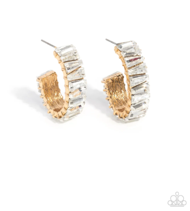 Permissible Pizzazz Gold Hoop Earring