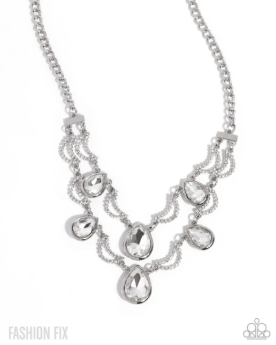 The Dazzling Diaries White Necklace