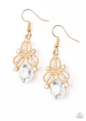 A CROWN Pleaser Gold Earring