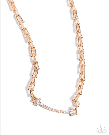 Anchored Actress Gold Necklace