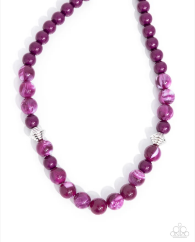 Showroom Swirl Purple Necklace