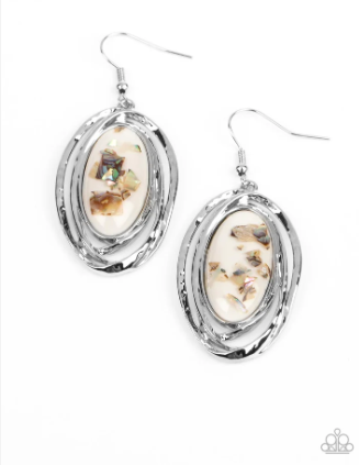 Ocean Floor Oracle White Earrings