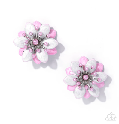 Dimensional Dowry Pink Earrings