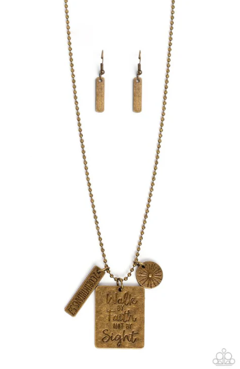 Sunshine Sight Brass Necklace