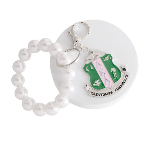 AKA Inspired shield keychain bracelet