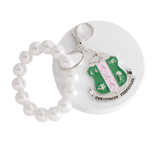 AKA Inspired shield keychain bracelet