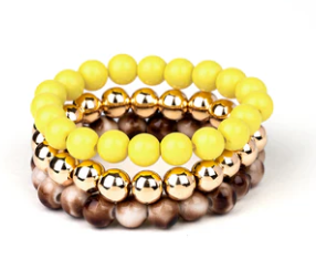Courageously Couture Yellow Bracelet