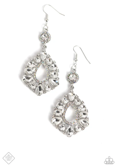 Happily Ever Exquisite White Earrings