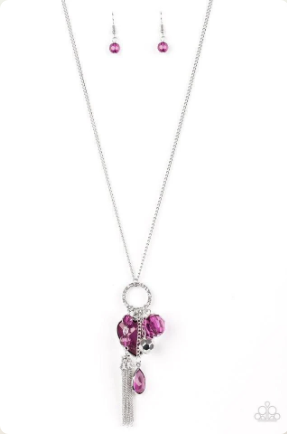 Haute Heart Purple Necklace