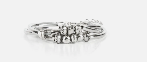 We Aim to Please Silver Bracelet