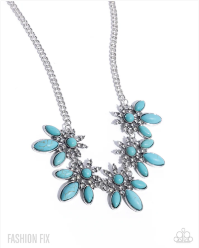 Western Revival Blue Necklace