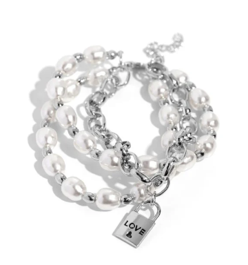 Love-Locked Legacy - white Bracelet