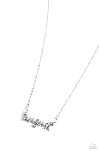 Birth Month Bling - August Silver Necklace