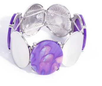 Longing for More Purple Bracelet