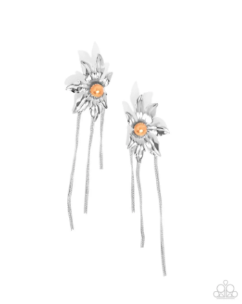 Pearl Panorama Orange Post Earrings