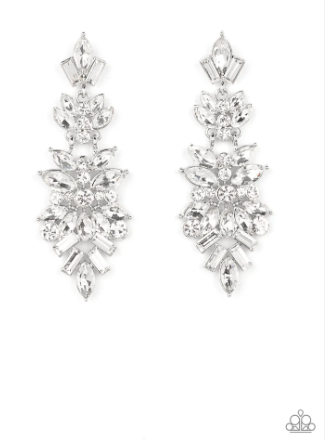 Frozen Fairytale White Post Earring