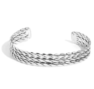 Come to Grips Silver Bracelet
