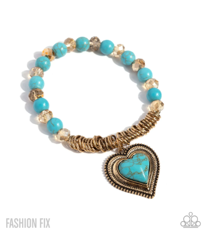 Horseshoe Heartthrob Gold Bracelet