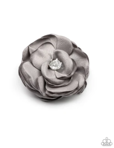 Pampered in Petals Silver Hair Clip