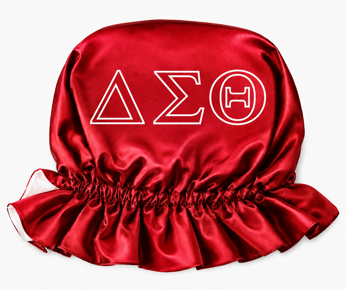 Delta Sigma Theta Sorority Satin Hair Bonnet
